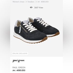 Paul green super soft sneakers, navy, size 9 us NWT